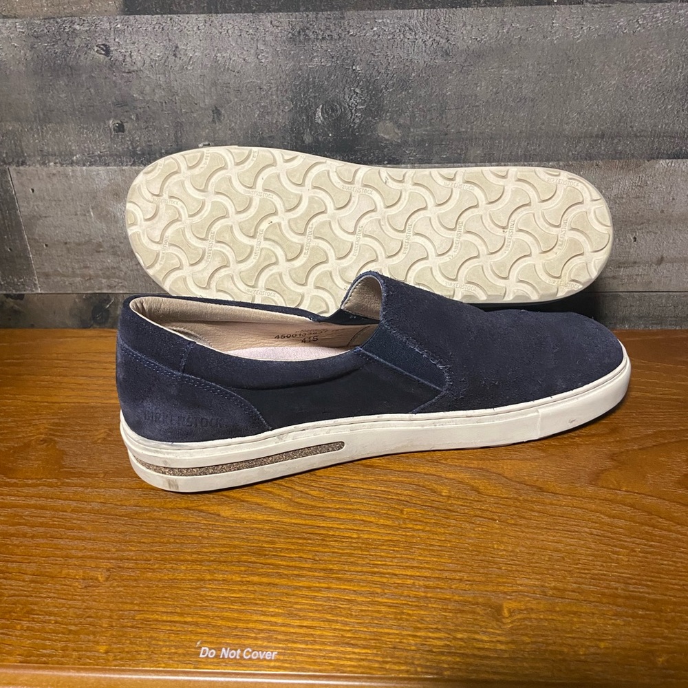 Birkenstock Navy Blue Suede Slip-On Loafers Ladies 10/ Men’s 8 $55